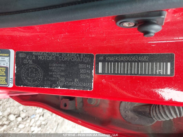 Aukcja sprzedaży 2016 Kia Forte 2.0l Ex/2.0l Lx+, vin: KNAFK5A83G5624682, numer aukcji: 12710148