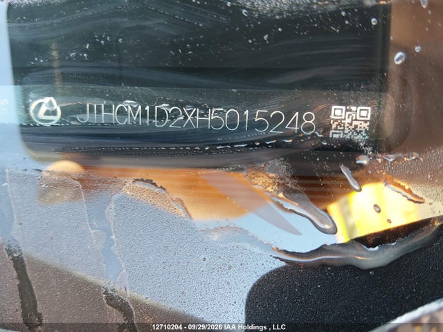 12710204 :رقم المزاد ، JTHCM1D2XH5015248 vin ، 2017 Lexus Is 300 300 مزاد بيع