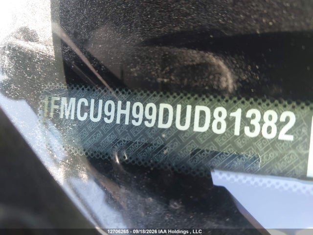 Продаж на аукціоні авто 2013 Ford Escape Sel, vin: 1FMCU9H99DUD81382, номер лоту: 12706265