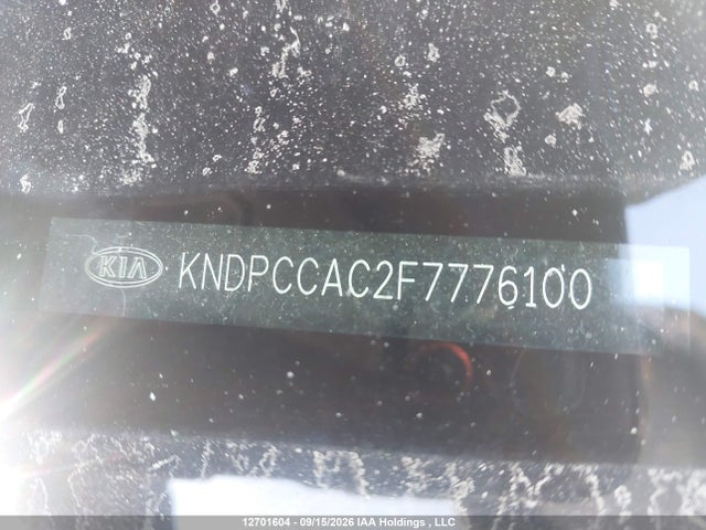 KNDPCCAC2F7776100 KIA Sportage Ex/ex Luxury