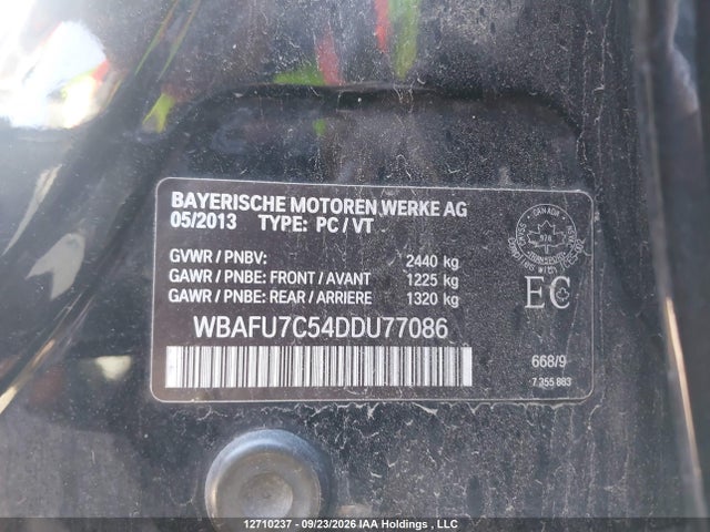Aukcja sprzedaży 2013 Bmw 535 Xi, vin: WBAFU7C54DDU77086, numer aukcji: 12710237