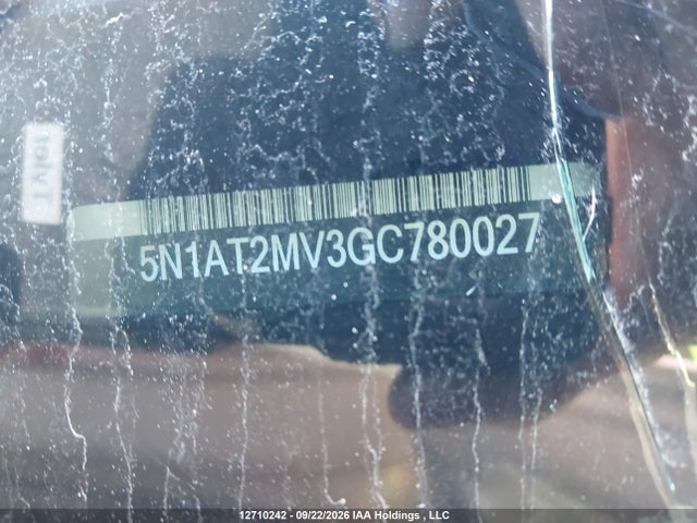 12710242 :رقم المزاد ، 5N1AT2MV3GC780027 vin ، 2016 Nissan Rogue S/sl Premium/sv مزاد بيع