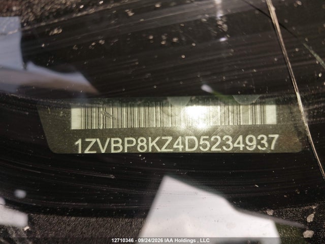 12710346 :رقم المزاد ، 1ZVBP8KZ4D5234937 vin ، 2013 Ford Mustang Shelby Gt500 مزاد بيع