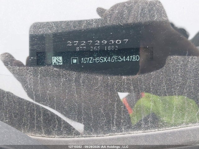 12710352 :رقم المزاد ، 1G1ZH5SX4GF344180 vin ، 2016 Chevrolet Malibu Premier مزاد بيع