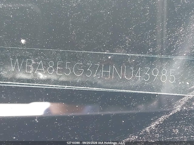 12710398 :رقم المزاد ، WBA8E5G37HNU43985 vin ، 2017 Bmw 320i Xdrive مزاد بيع