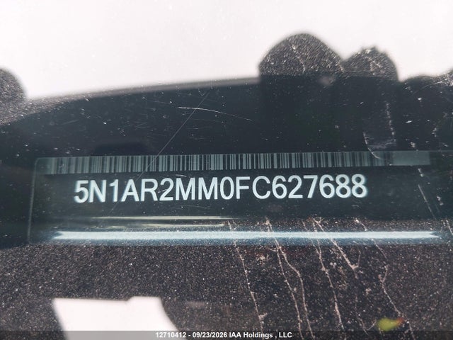 Aukcja sprzedaży 2015 Nissan Pathfinder Platinum/s/sl/sv, vin: 5N1AR2MM0FC627688, numer aukcji: 12710412