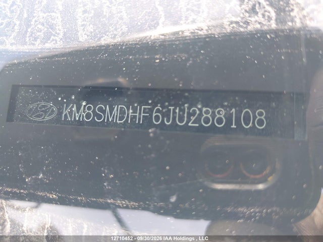 2018 Hyundai Santa Fe Xl მანქანა იყიდება აუქციონზე, vin: KM8SMDHF6JU288108, აუქციონის ნომერი: 12710452