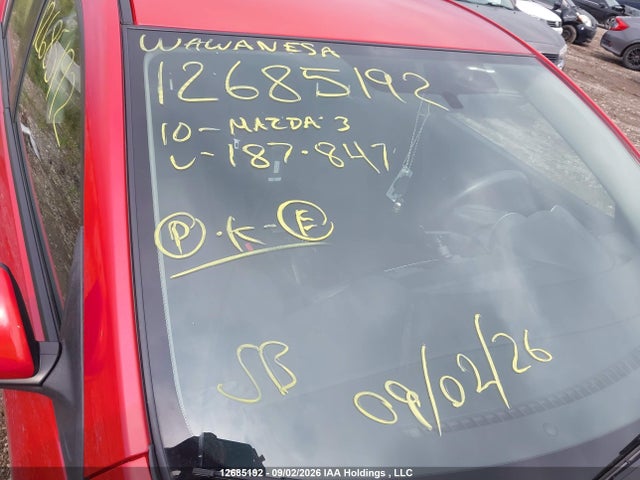 Продаж на аукціоні авто 2010 Mazda Mazda3, vin: JM1BL1SFXA1187847, номер лоту: 12685192
