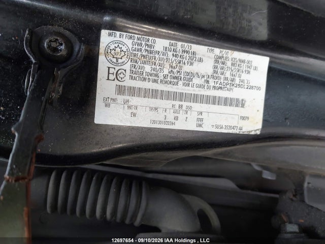 Aukcja sprzedaży 2013 Ford Focus Se, vin: 1FADP3K25DL228700, numer aukcji: 12697654