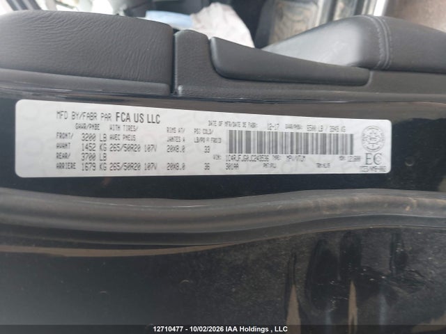 12710477 :رقم المزاد ، 1C4RJFJG0JC243536 vin ، 2018 Jeep Grand Cherokee Summit مزاد بيع