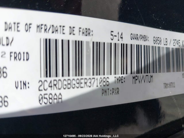 Dodge Grand Caravan Se 2014 2C4RDGBG9ER371086 Image 18