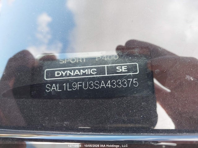 2025 Land Rover Range Rover Sport მანქანა იყიდება აუქციონზე, vin: SAL1L9FU3SA433375, აუქციონის ნომერი: 12710505