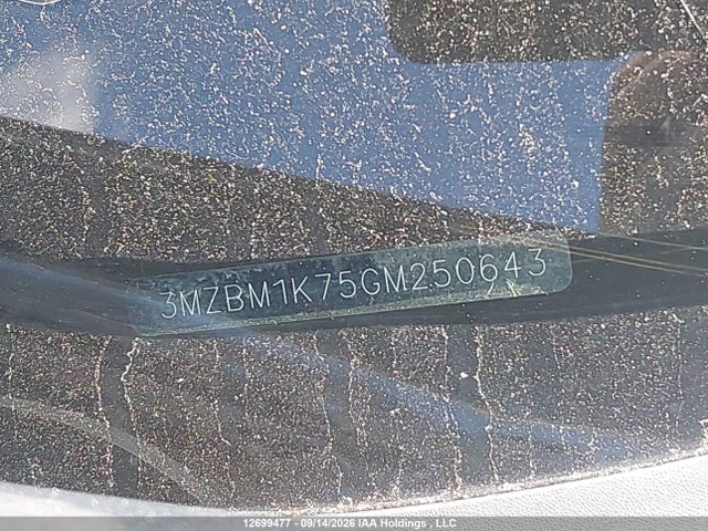3MZBM1K75GM250643 Mazda Mazda3 Gx