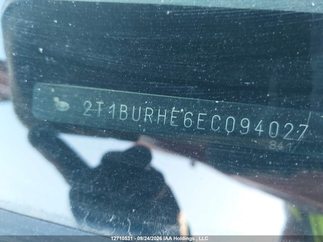 12710531 :رقم المزاد ، 2T1BURHE6EC094027 vin ، 2014 Toyota Corolla S مزاد بيع