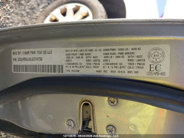 RAM 2500 Big Horn 2020 3C6UR5DJ3LG274730 Image 18