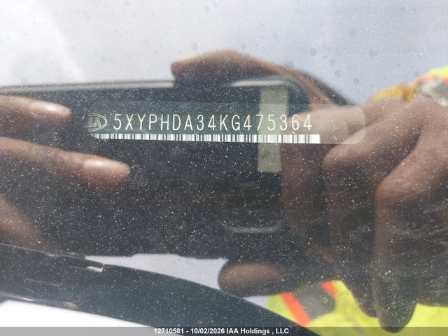 12710581 :رقم المزاد ، 5XYPHDA34KG475364 vin ، 2019 Kia Sorento Ex 2.4 مزاد بيع