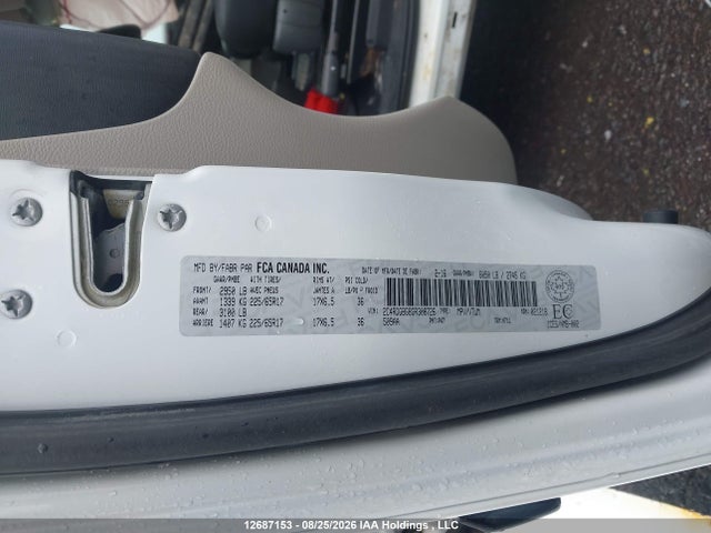 2016 Dodge Grand Caravan Se/sxt მანქანა იყიდება აუქციონზე, vin: 2C4RDGBG8GR308726, აუქციონის ნომერი: 12687153