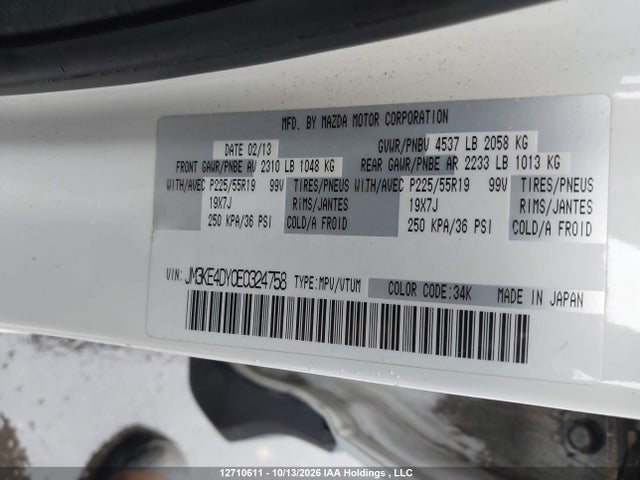 JM3KE4DY0E0324758 Mazda Cx -5 Gt 4dr Awd