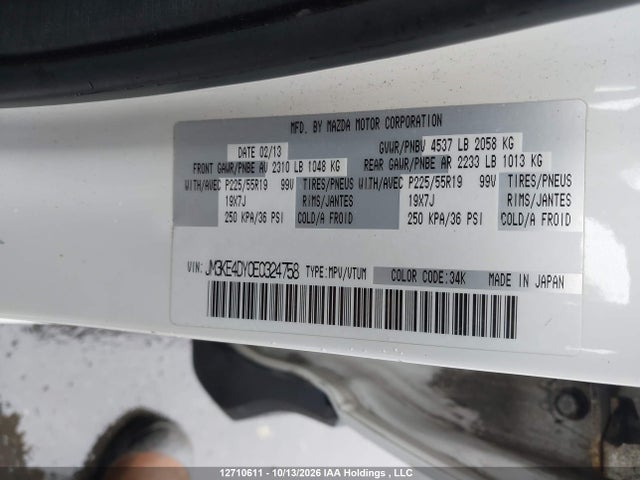 JM3KE4DY0E0324758 Mazda Cx -5 Gt 4dr Awd