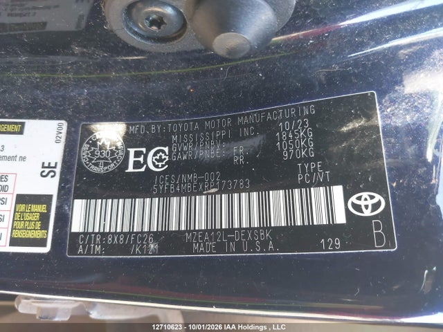 Toyota Corolla Se/xse 2024 5YFB4MBEXRP173783 Image 9