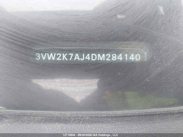 2013 Volkswagen Jetta S მანქანა იყიდება აუქციონზე, vin: 3VW2K7AJ4DM284140, აუქციონის ნომერი: 12710644