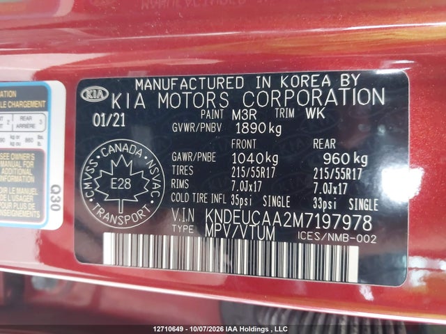 KIA Seltos 2021 KNDEUCAA2M7197978 Image 9