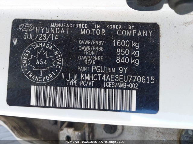 Hyundai Accent Gls/gs 2014 KMHCT4AE3EU770615 Image 9