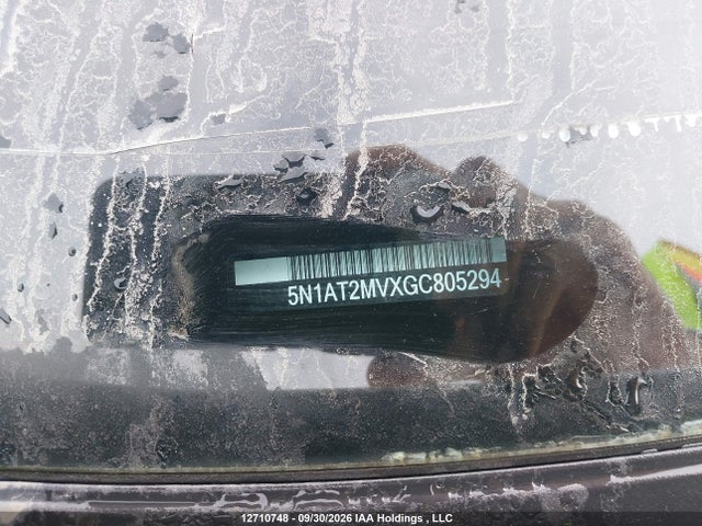 12710748 :رقم المزاد ، 5N1AT2MVXGC805294 vin ، 2016 Nissan Rogue مزاد بيع