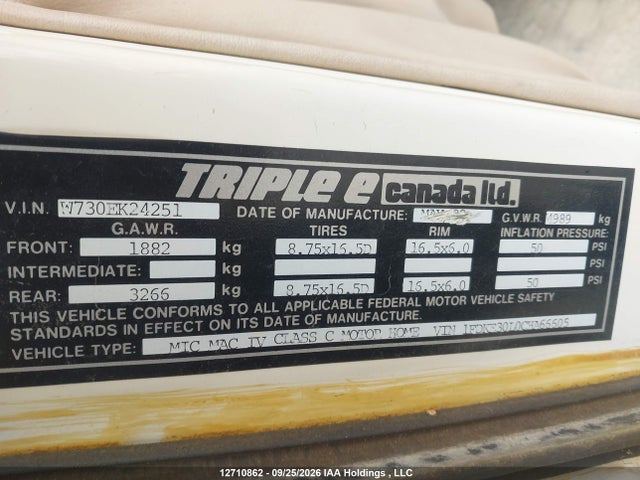 Auction sale of the 1982 Ford Econoline E350 Cutaway Van, vin: 1FDKE30L0CHA66605, lot number: 12710862