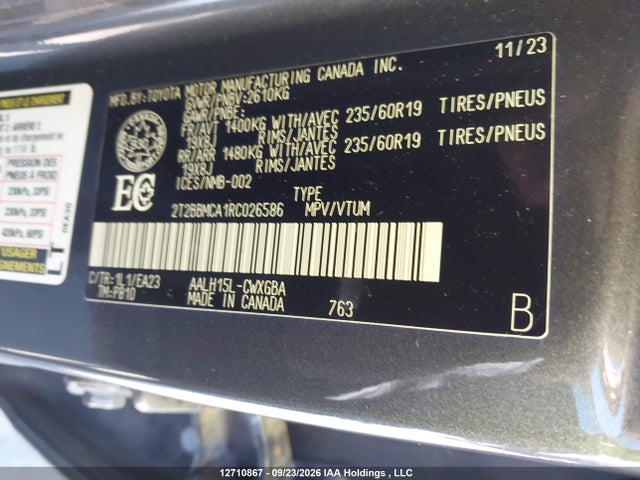 2T2BBMCA1RC026586 Lexus Rx 350h Base/350h Premium/350h Premium Plus/350h Luxury
