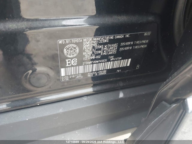 Продаж на аукціоні авто 2022 Toyota Rav4 Se, vin: 2T34WRFV6NW145635, номер лоту: 12710889