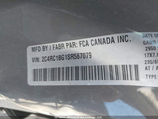 Chrysler Pacifica Select 2025 2C4RC1BG1SR567079 Image 9