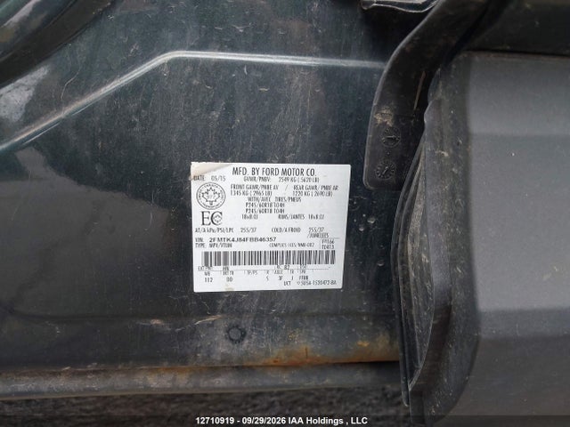 2015 Ford Edge Sel მანქანა იყიდება აუქციონზე, vin: 2FMTK4J84FBB46357, აუქციონის ნომერი: 12710919