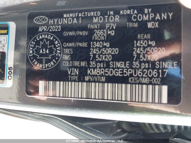 Hyundai Palisade 2023 KM8R5DGE5PU620617 Image 18