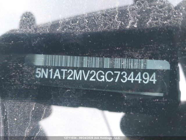 5N1AT2MV2GC734494 Nissan Rogue S/sl/sv