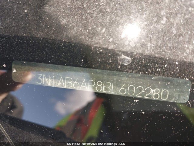 2011 Nissan Sentra 2.0/2.0s/sr/2.0sl მანქანა იყიდება აუქციონზე, vin: 3N1AB6AP8BL602280, აუქციონის ნომერი: 12711132