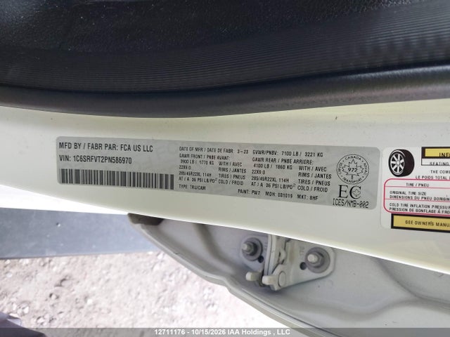 RAM 1500 Sport 2023 1C6SRFVT2PN586970 Image 9