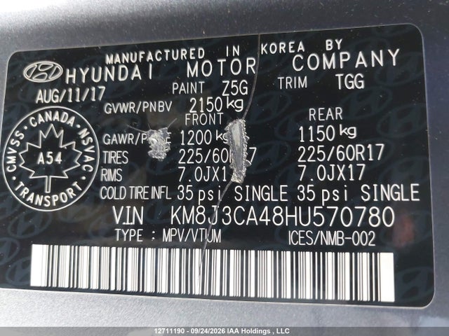 Hyundai Tucson Luxury 2017 KM8J3CA48HU570780 Image 20