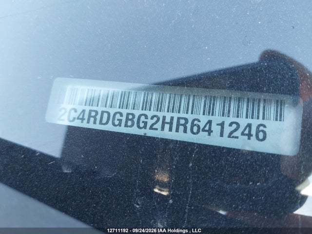 Aukcja sprzedaży 2017 Dodge Grand Caravan Se, vin: 2C4RDGBG2HR641246, numer aukcji: 12711192