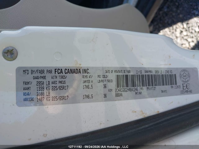 Aukcja sprzedaży 2017 Dodge Grand Caravan Se, vin: 2C4RDGBG2HR641246, numer aukcji: 12711192