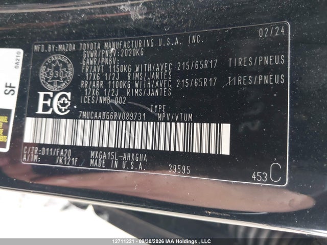 Toyota Corolla Cross Le 2024 7MUCAABG6RV089731 Image 9