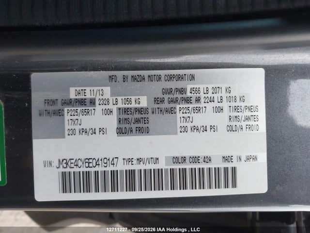 Mazda Cx-5 Touring 2014 JM3KE4CY6E0419147 Image 19
