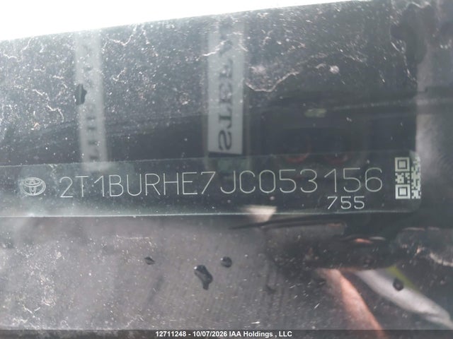 Toyota COROLLA LE 2018 2T1BURHE7JC053156 Image 9