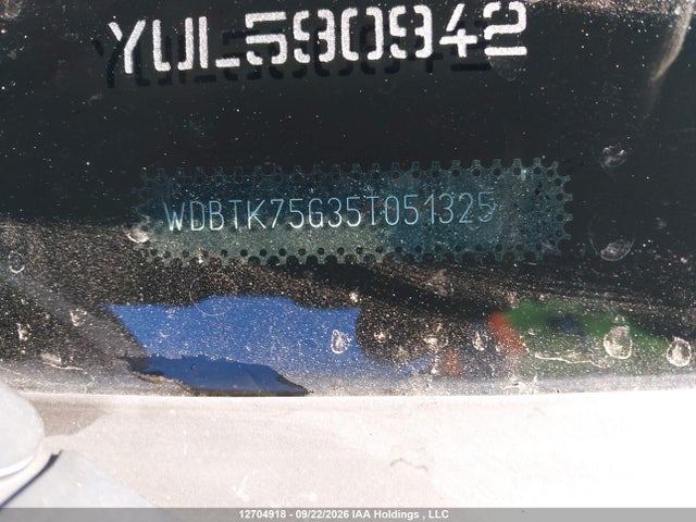 12704918 :رقم المزاد ، WDBTK75G35T051325 vin ، 2005 Mercedes-benz Clk 500 مزاد بيع