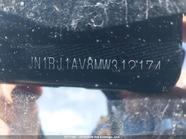 JN1BJ1AV8MW312174 Nissan Qashqai S