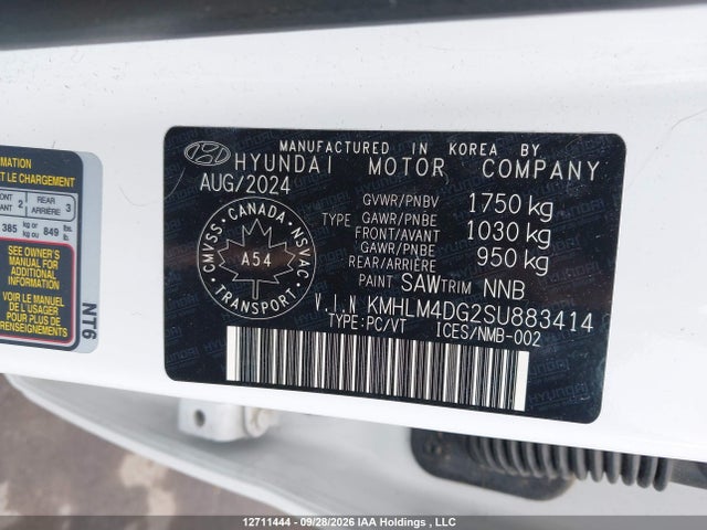 KMHLM4DG2SU883414 Hyundai Elantra