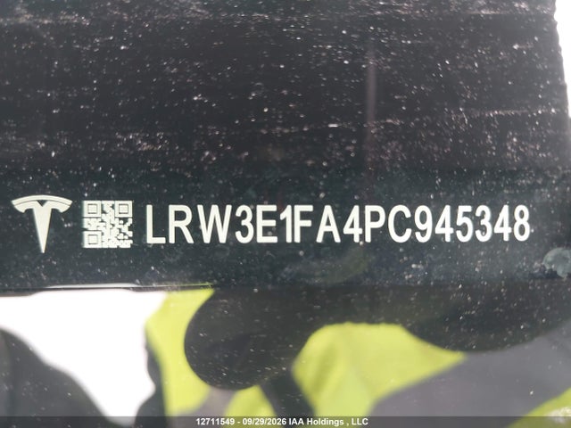 Aukcja sprzedaży 2023 Tesla Model 3 Rwd, vin: LRW3E1FA4PC945348, numer aukcji: 12711549