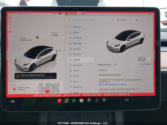 Aukcja sprzedaży 2023 Tesla Model 3 Rwd, vin: LRW3E1FA4PC945348, numer aukcji: 12711549