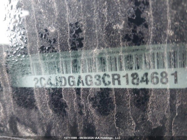 Aukcja sprzedaży 2012 Ram Ram, vin: 2C4JDGAG3CR184681, numer aukcji: 12711598