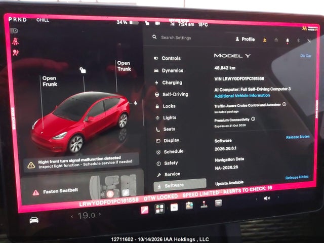 Продажа на аукционе авто 2023 Tesla Model Y, vin: LRWYGDFD1PC161558, номер лота: 12711602